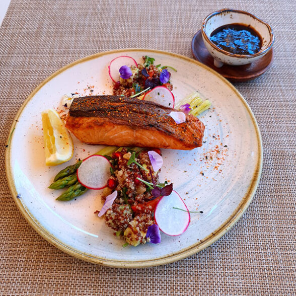 Pan Seared Salmon with Quinoa